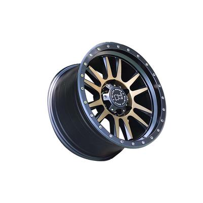 L33  black with bronze face sports wheels used for SUV car, wheels size have 15inch 16inch 17inch 18inch and 20inch, pcd have  5*127, 6*139.7, 6*114.3, etc.